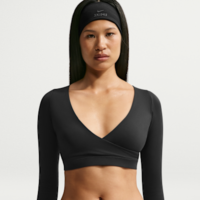 NikeSKIMS Matte Women's Long-Sleeve Wrap Top. Nike IL